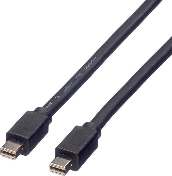 ROLINE DisplayPort Kabel, Mini DP ST - Mini DP ST, schwarz, 3 m