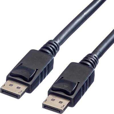 Value DisplayPort Anschlusskabel DisplayPort Stecker, DisplayPort Stecker 7.50 m Schwarz 11.99.5765 Geschirmt DisplayPor