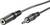 Stereo-Audiokabel mit einem 3,5-mm-Stecker und einer 3,5-mm-Buchse. Verwendet zum Verbinden von Audiogeräten.