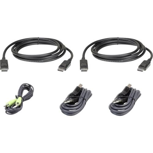 ATEN 2L-7D03UDPX5 USB DisplayPort Dual Display Secure KVM Kabel Set