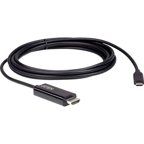 Thumbnail - ATEN USB-C® / HDMI Adapterkabel USB-C® Stecker, HDMI-A Stecker 2.70 m Schwarz UC3238 USB-C®-Displaykabel