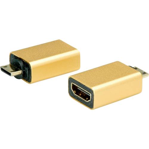 Thumbnail - ROLINE GOLD HDMI-Adapter, HDMI BU - HDMI Mini ST