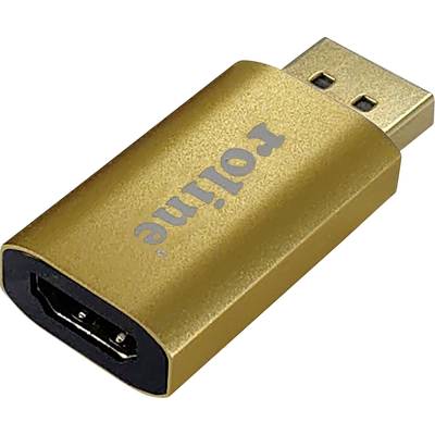 Roline 12.03.3158  Adapter [1x DisplayPort Stecker - 1x HDMI-Buchse] Gold  