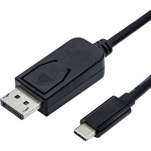 Thumbnail - ROLINE USB Typ C - DisplayPort Adapterkabel, v1.2, ST/ST, 1 m