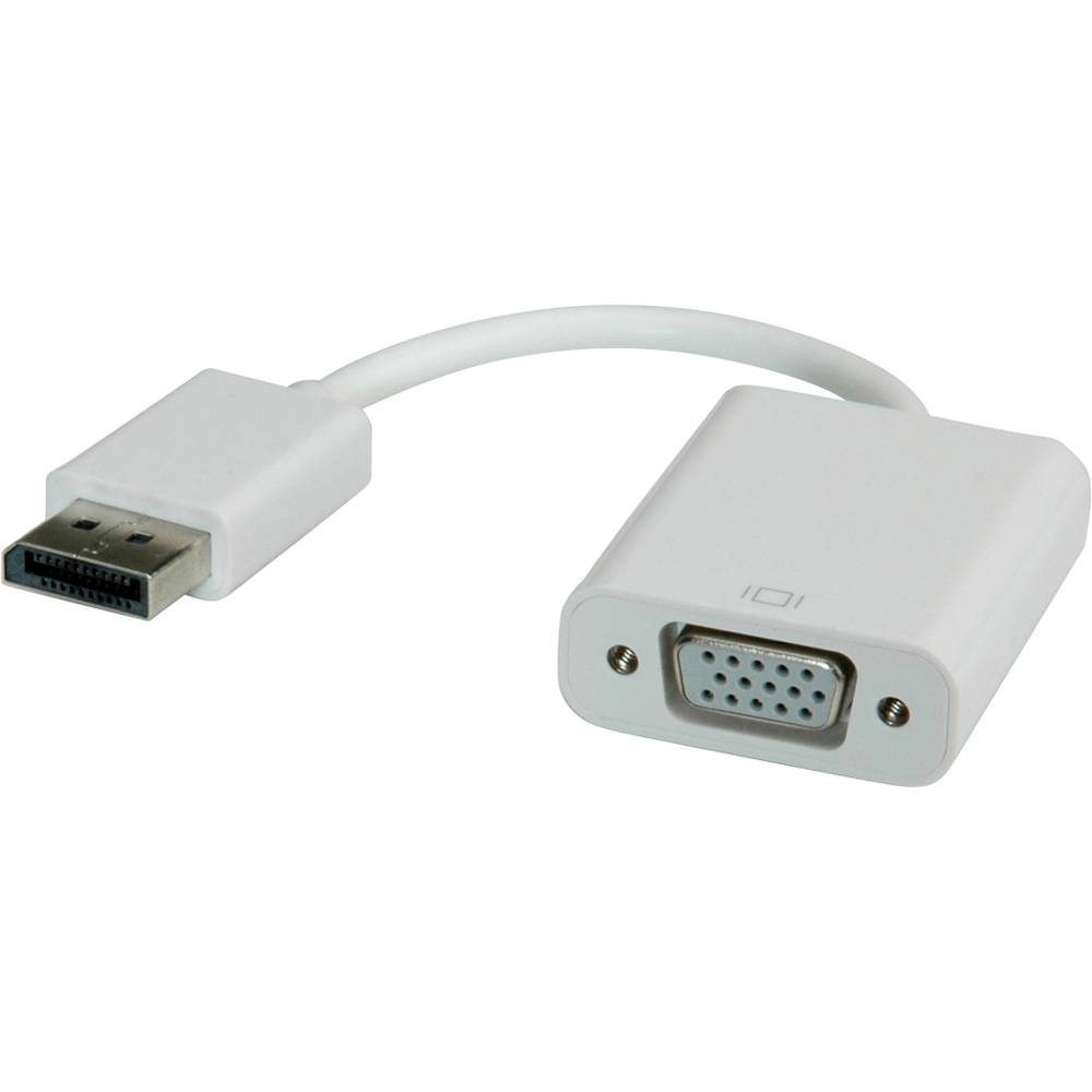 Roline DisplayPort Aansluitkabel 0.15 m 12.03.3146 Wit [1x DisplayPort stekker 1x VGA-bus]