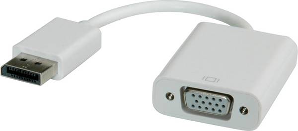 ROLINE DisplayPort-VGA Adapter, v1.2, DP ST - VGA BU, Aktiv