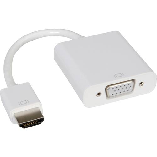 ROLINE HDMI-VGA Adapterkabel, HDMI ST / VGA BU, 0,15 m