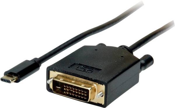 VALUE USB Typ C - DVI Adapterkabel, ST/ST, 2 m
