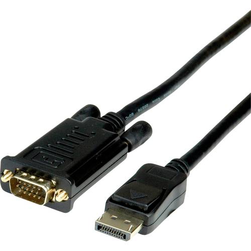 Thumbnail - VALUE Kabel DisplayPort-VGA, DP ST - VGA ST, schwarz, 5 m