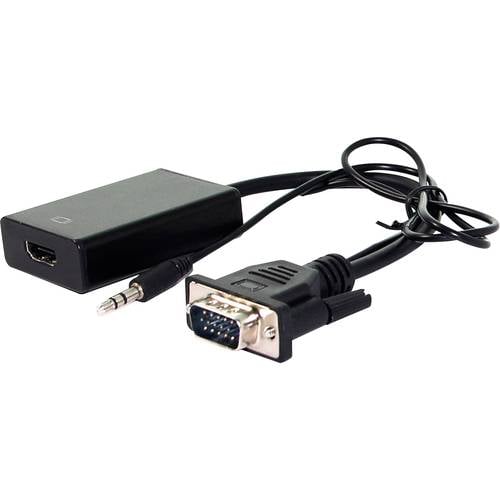 VALUE Adapterkabel VGA+Audio zu HDMI, 0,15 m