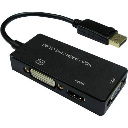 VALUE Adapterkabel DisplayPort - VGA / DVI / HDMI, v1.2, Aktiv