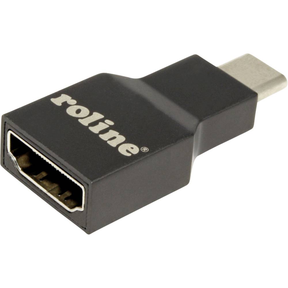 Roline 12.03.3224 Adapter [1x USB-C stekker 1x HDMI-bus] Grijs