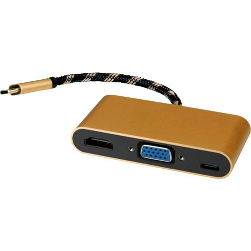 ROLINE GOLD Display Adapter USB Typ C - VGA / HDMI / C (PD)