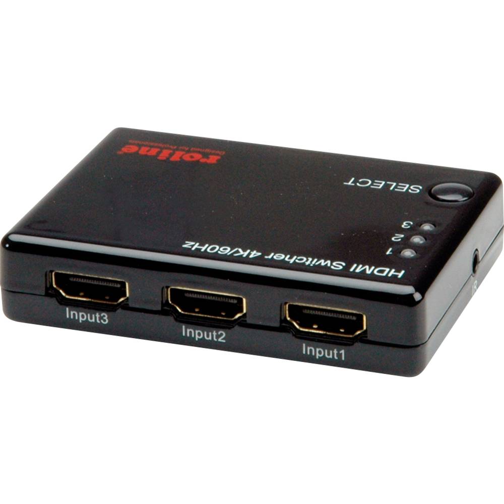 Roline 14.01.3575 HDMI-switch 3840 x 2160 Pixel Zwart