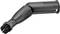 Düse eines Staubsaugers mit Bürstenaufsatz, geeignet für Ecken und schwer zugängliche Stellen. Schwarz, aus Kunststoff gefertigt.