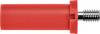 Schützinger SFK 8465 Ni / M4 / 7 / RT Sicherheits-Federkorb-Einschraubstecker Stecker Rot 1 St. Piece