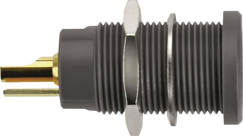 Schützinger DI KBU 7992 L Au / SW Kelvin-Einbaubuchse Schwarz 1 St.