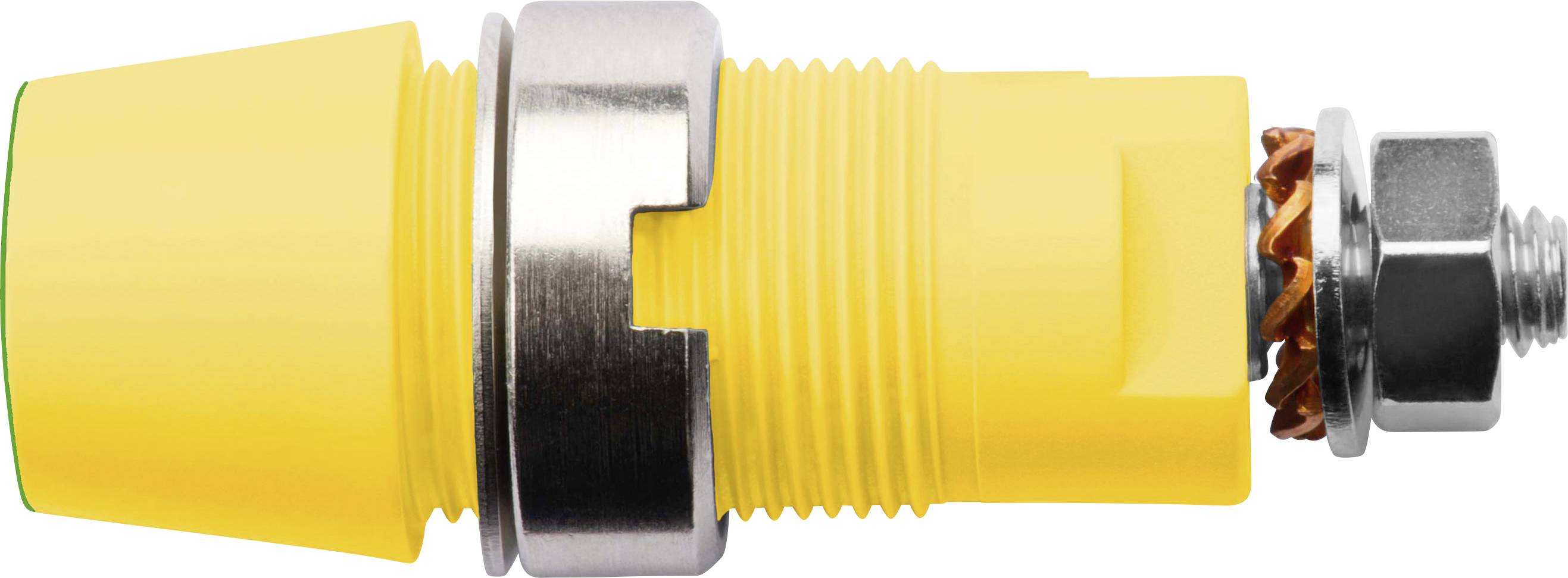 Schützinger Sicherheits-Aufbaubuchse Grün-Gelb 1 St.