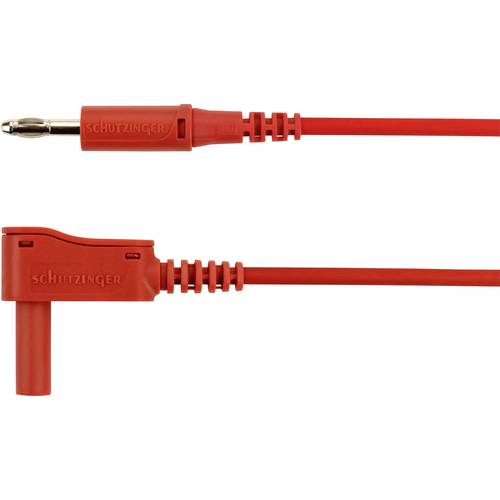 Schützinger Adapterleitung Stecker 4 mm Stecker 4 mm 200.00 cm Rot 1 St.