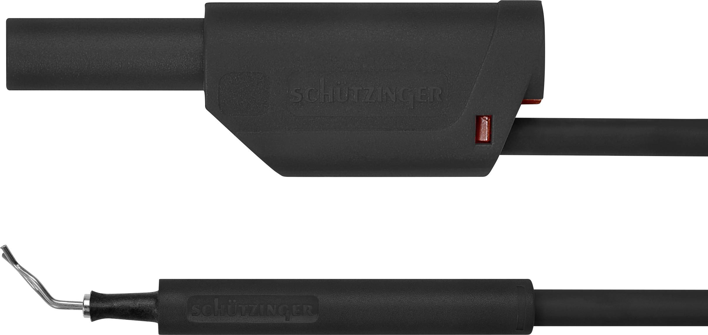 Schützinger Adapterleitung Stecker 4 mm Prüfspitze 50.00 cm Schwarz 1 St.
