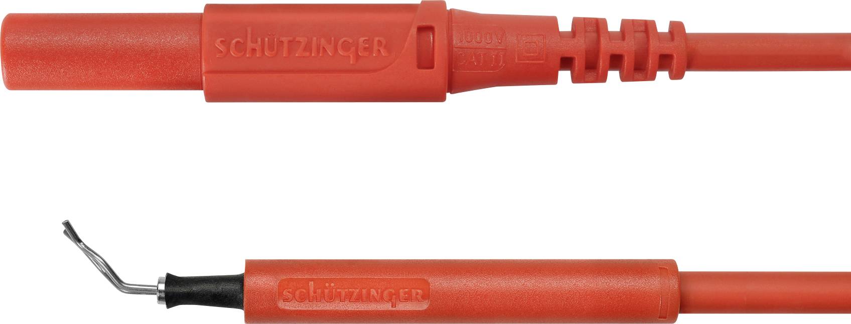 SCHÜTZINGER AL 8322 / ZPK / 1 / 100 / RT Adapterleitung [Stecker 4 mm - Prüfspitze] 100.00 cm R