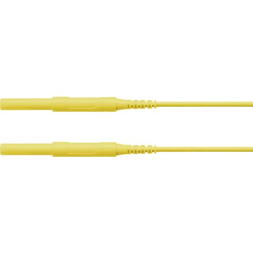 Schützinger Sicherheits-Messleitung Stecker 4 mm Stecker 4 mm 100.00 cm Gelb 1 St.
