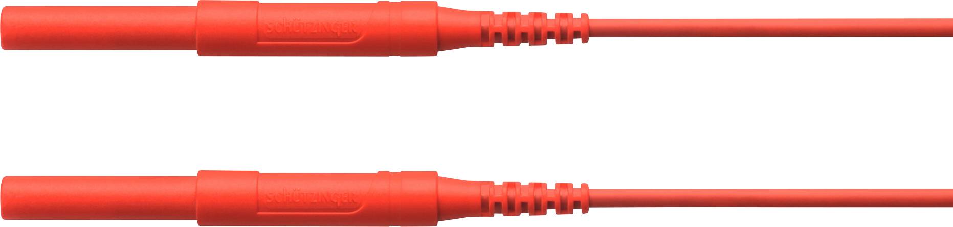 SCHÜTZINGER HSPL 8568 / AWG16 / 100 / RT Sicherheits-Messleitung [Stecker 4 mm - Stecker 4 mm]