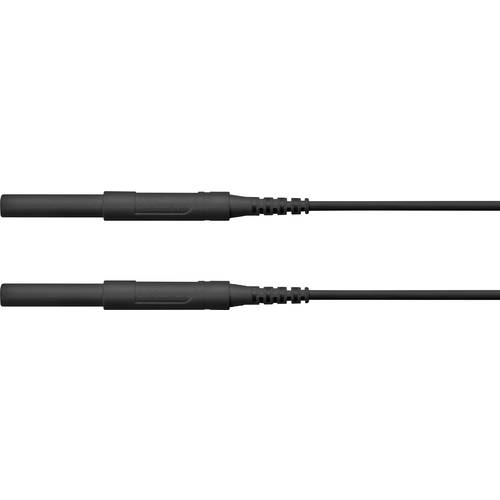 Thumbnail - Schützinger HSPL 8568 / AWG16 / 100 / SW Sicherheits-Messleitung Stecker 4 mm Stecker 4 mm Schwarz 1 St.