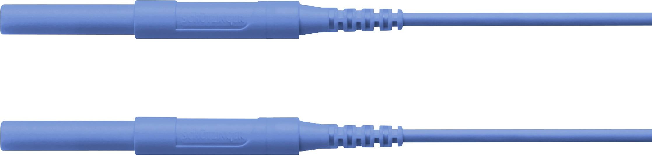 Schützinger Sicherheits-Messleitung Stecker 4 mm Stecker 4 mm 200.00 cm Blau 1 St.