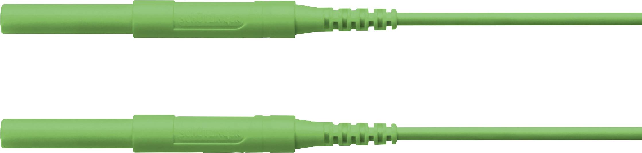 Schützinger Sicherheits-Messleitung Stecker 4 mm Stecker 4 mm 200.00 cm Grün 1 St.