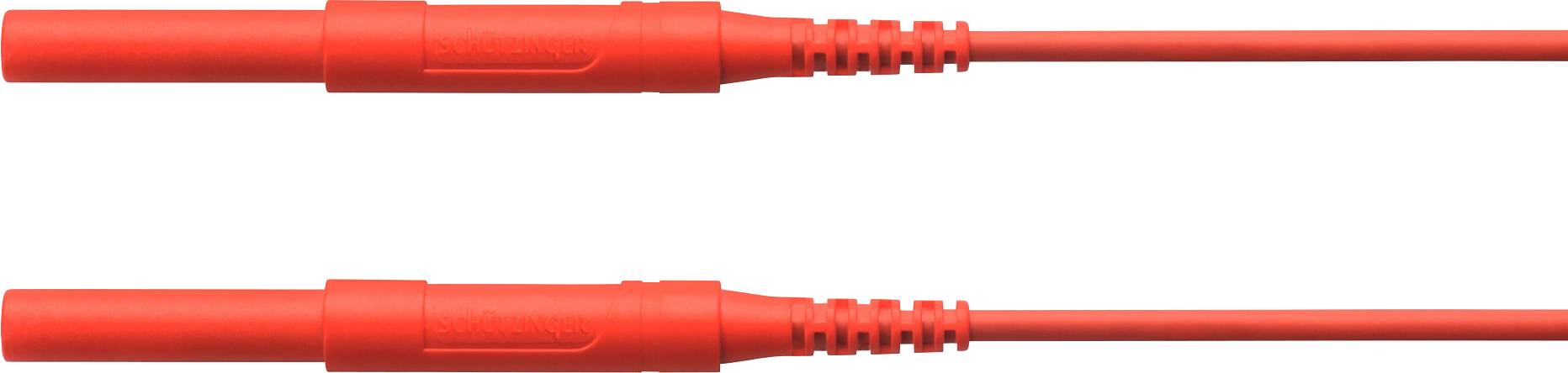 SCHÜTZINGER HSPL 8568 / AWG16 / 200 / RT Sicherheits-Messleitung [Stecker 4 mm - Stecker 4 mm]
