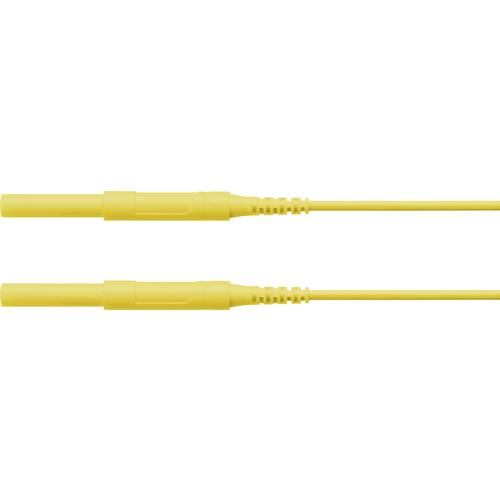 Schützinger Sicherheits-Messleitung Stecker 4 mm Stecker 4 mm 50.00 cm Gelb 1 St.