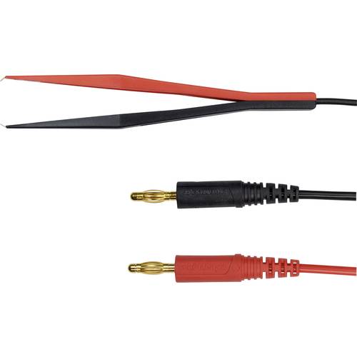 Schützinger Messleitung Stecker 4 mm Kelvin-Klemme 100.00 cm Schwarz/Rot 1 St.