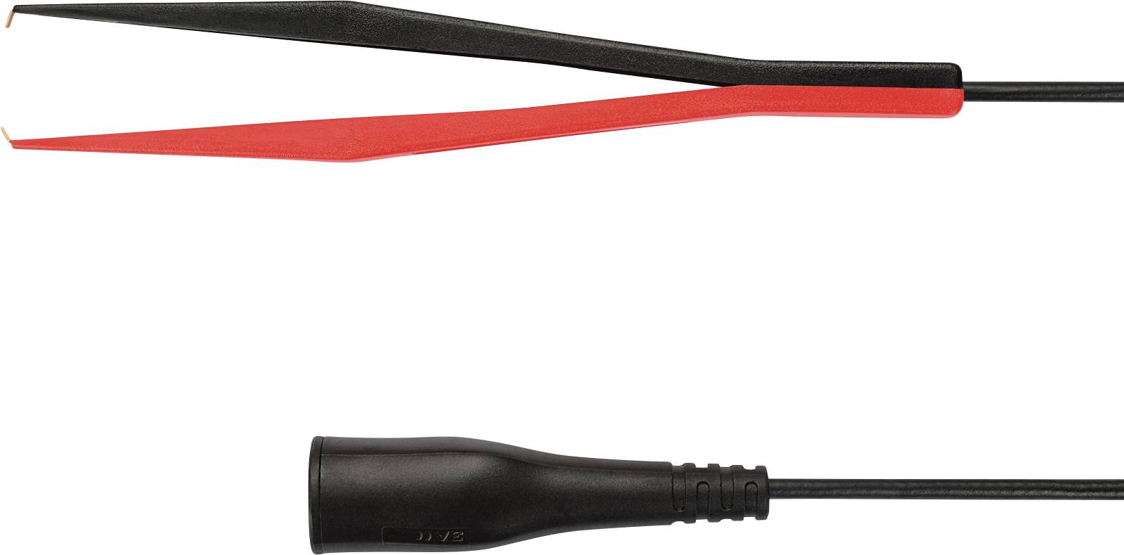 Schützinger Messleitung Stecker 4 mm Kelvin-Klemme 100.00 cm Schwarz 1 St.