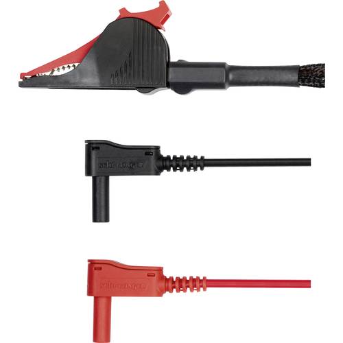 Schützinger KWML 7420 / SAK / 1 / 150 Messleitung Stecker 4 mm Kelvin-Klemme Schwarz/Rot 1 St.