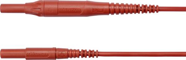 Schützinger MSFK B441 / 1 / 100 / RT Messleitung Stecker 4 mm Stecker 4 mm  Rot 1 St.