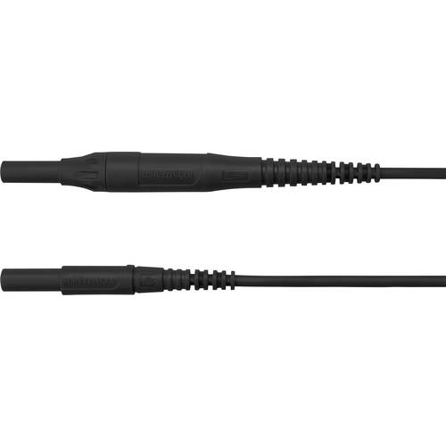 Thumbnail - Schützinger MSFK B441 / 1 / 100 / SW Messleitung Stecker 4 mm Stecker 4 mm Schwarz 1 St.