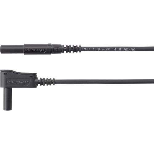 Schützinger MSWFK A341 / 1 / 100 / SW Messleitung Stecker 4 mm Stecker 4 mm Schwarz 1 St.