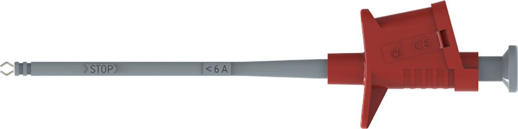 Schützinger Sicherheits-Klemmprüfspitze Buchse 4 mm Rot