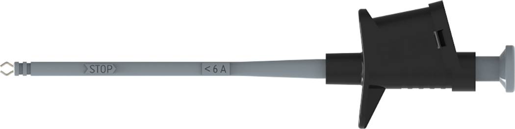 Schützinger Sicherheits-Klemmprüfspitze Buchse 4 mm Schwarz