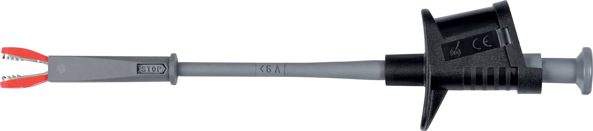 Schützinger Sicherheits-Klemmprüfspitze Buchse 4 mm Schwarz