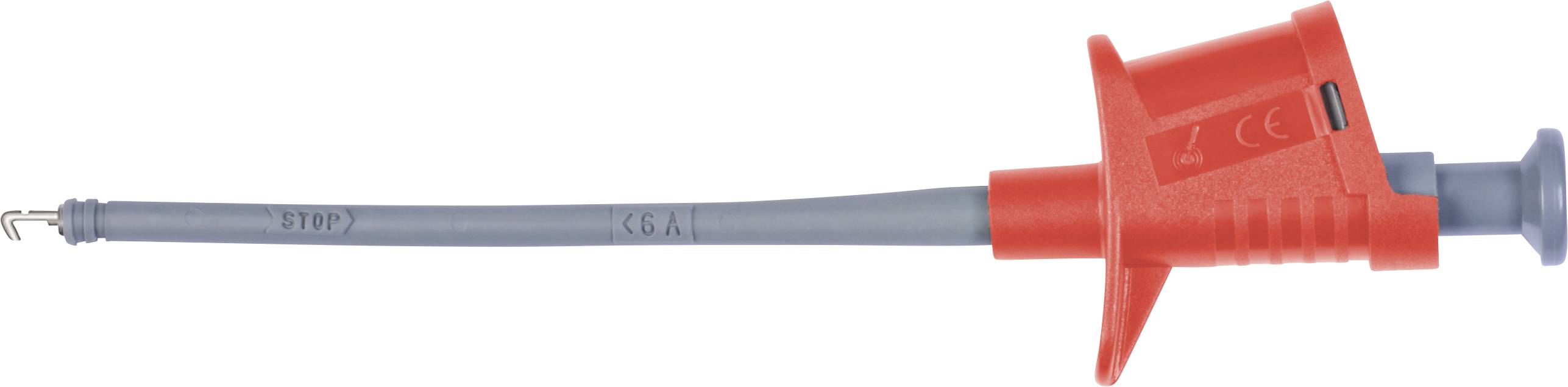 Schützinger Sicherheits-Klemmprüfspitze Buchse 4 mm Rot