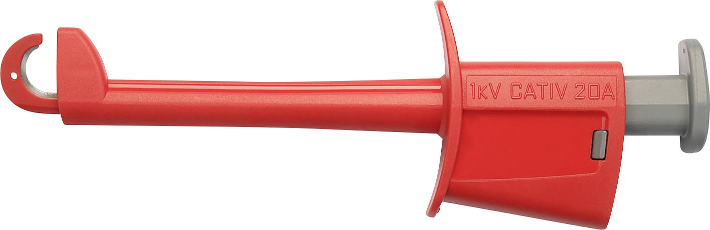 SCHÜTZINGER SKPS 8341 Ni / RT Sicherheits-Klemmprüfspitze Buchse 4 mm Rot