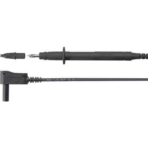 Thumbnail - Schützinger SPL 7312 Ni / 1 / 100 / SW Sicherheits-Messleitung Stecker 4 mm Prüfspitze Schwarz 1 St.