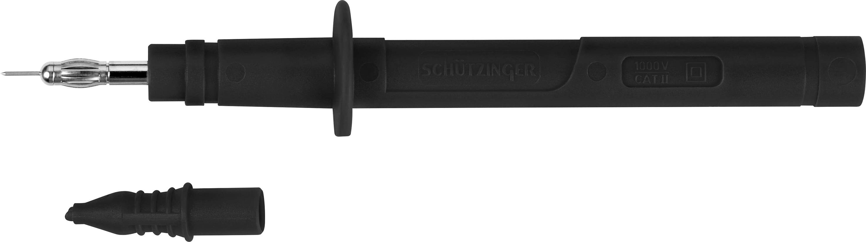 SCHÜTZINGER SPS 2381 Ni / SW Sicherheits-Prüfspitze Buchse 4 mm Schwarz 10 St.