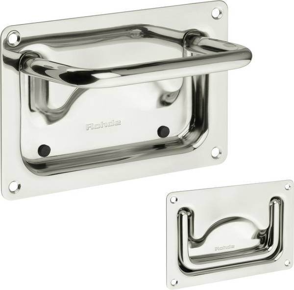 Rohde EE-07.118.49 Klappgriff  Edelstahl (L x B x H) 90 x 90 x 13.5 mm 1 St.