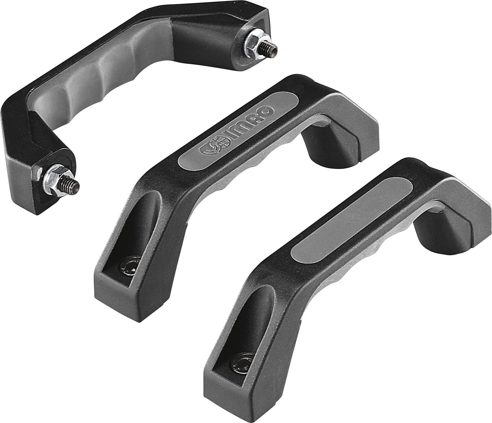 Rohde GS-1P.150.7012 Universalgriff Schwarz, Grau (L x B x H) 178 x 29 x 53 mm 3 St.