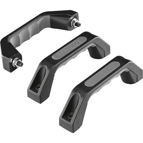 Rohde GS-1P.150.7012 Universalgriff Schwarz, Grau (L x B x H) 178 x 29 x 53 mm 3 St.