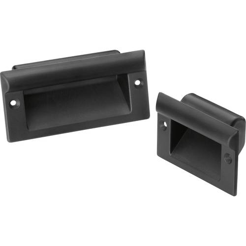 Rohde KM-61.082.9005 Muldengriff Schwarz (L x B x H) 100 x 61 x 33 mm 4 St.