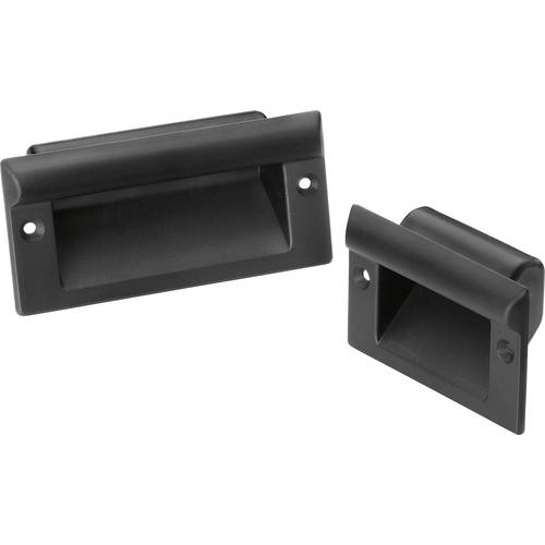 Rohde KM-61.112.9005 Muldengriff Schwarz (L x B x H) 130 x 61 x 33 mm 4 St.